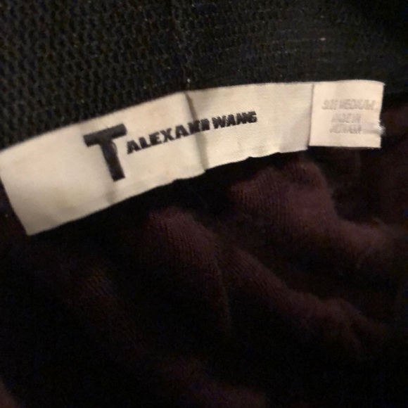 T by Alexander Wang Draped Jersey Skirt Burgundy - Picture 3 of 3